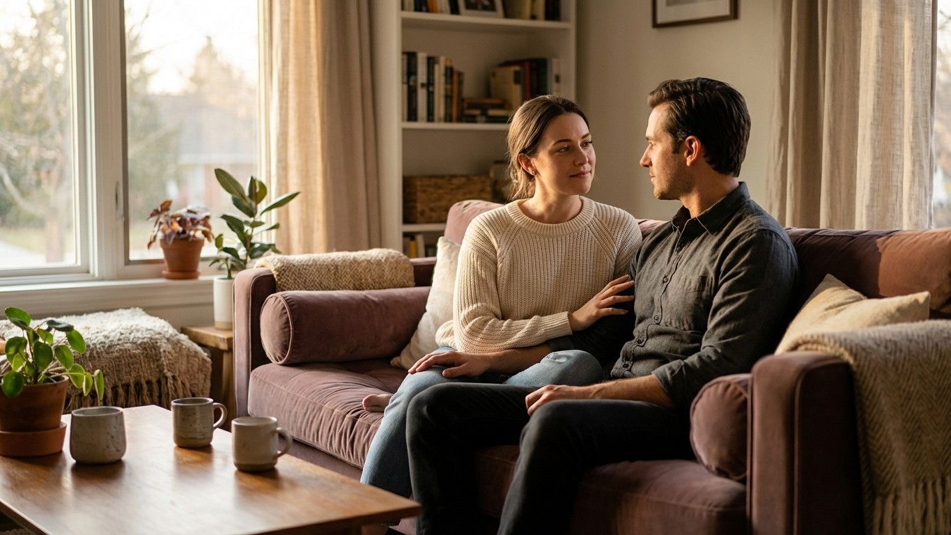 Comment parler de ses émotions en couple : phrases, cadre et écoute