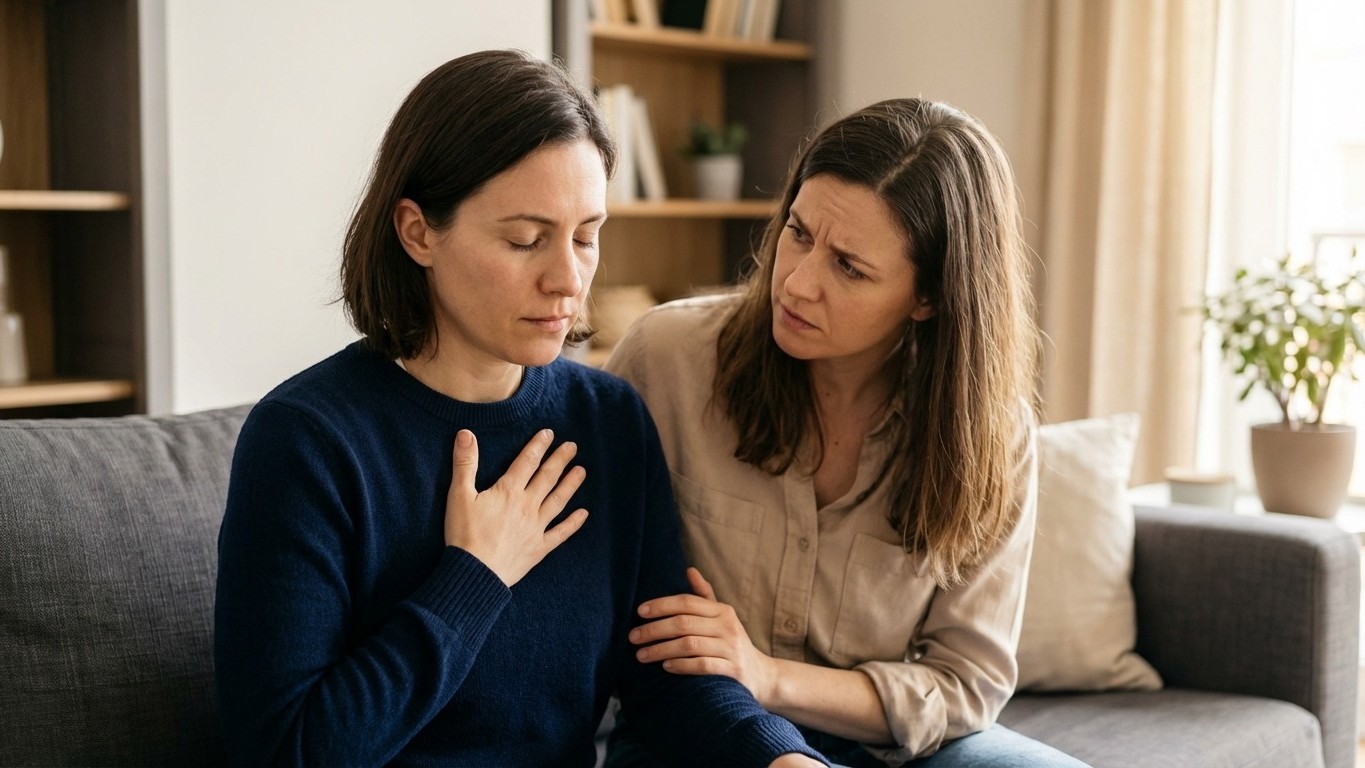 Comment se calmer avant de parler en couple : 6 techniques rapides (respiration, pause, script)