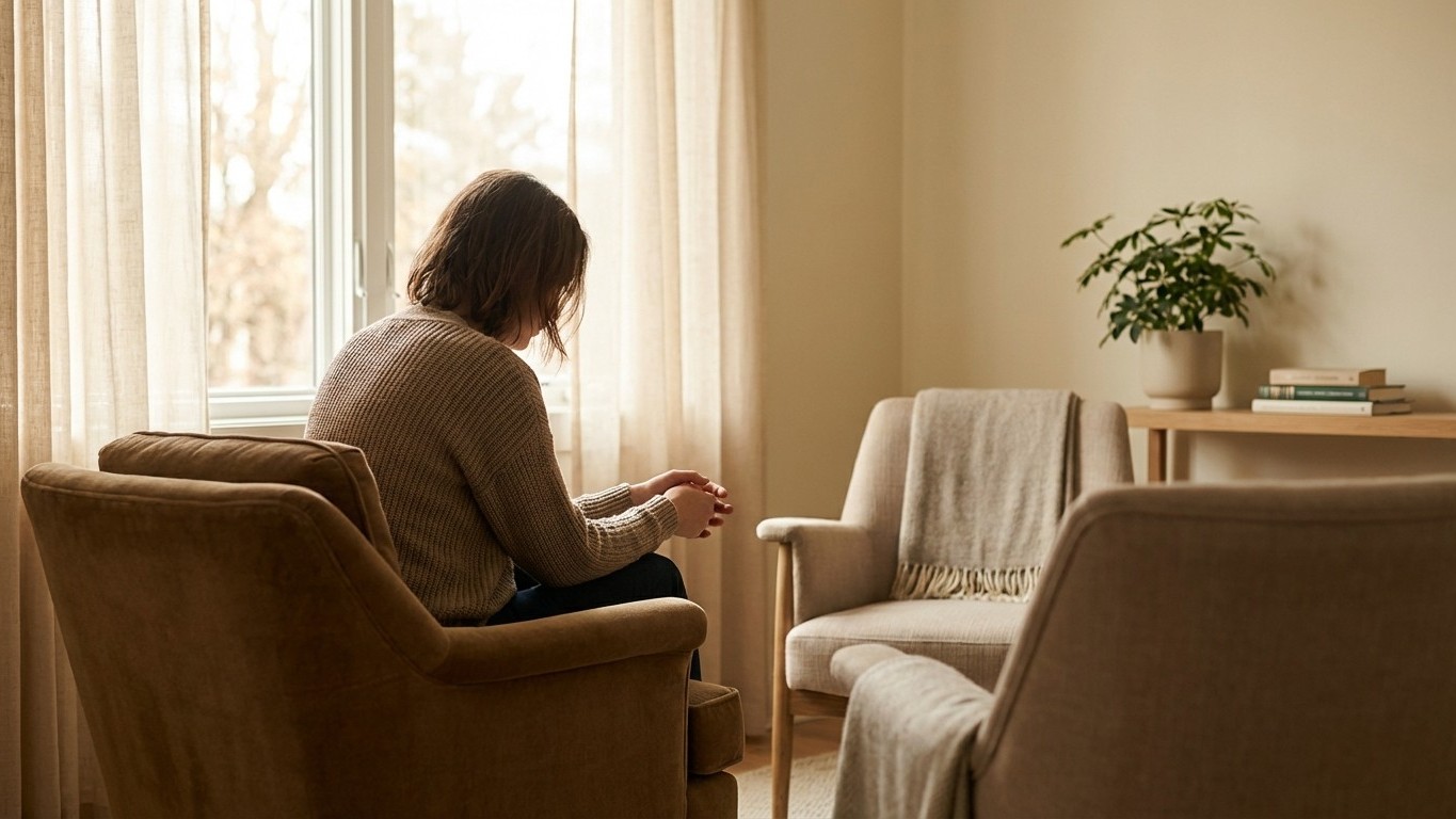 Mon psy s'est tu en pleine séance et ce qui s'est passé au bout de 8 secondes a changé toute ma thérapie