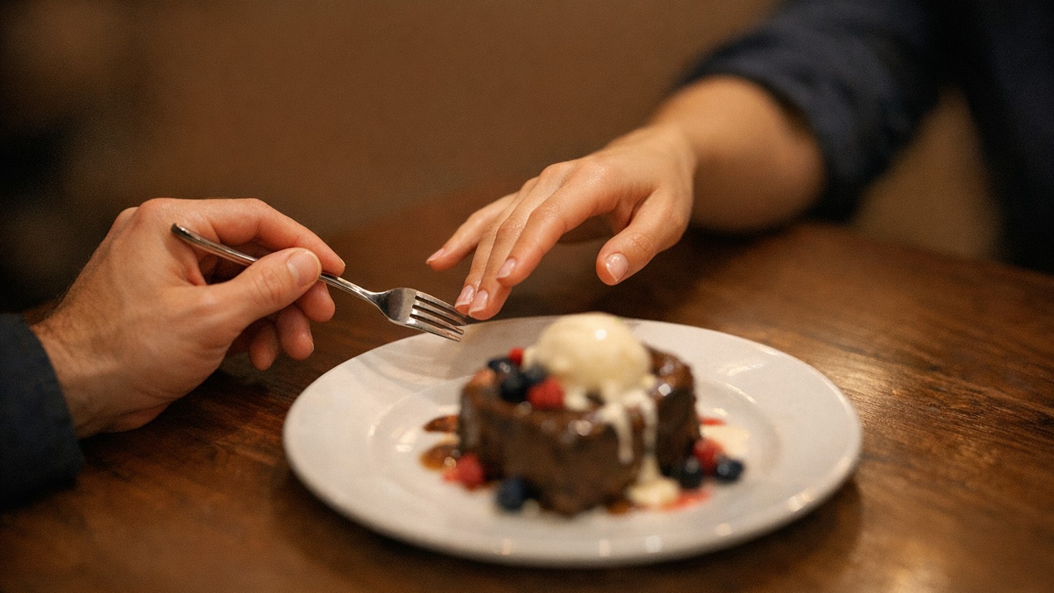 J'ai proposé de partager mon dessert dès le premier dîner en pensant être galant : un psy m'a montré ce que ce geste révél...