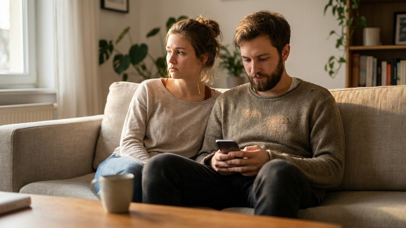 « Je pensais que c'était juste un coup d'œil » : pourquoi consulter son téléphone devant son partenaire fait chuter la sat...