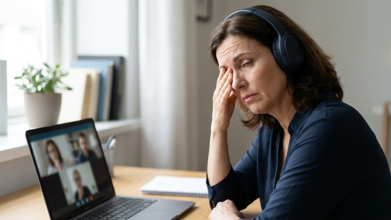 On s'obstine tous à accuser l'écran quand la visio nous épuise, alors que c'est ce que vos oreilles ne reçoivent plus qui ...