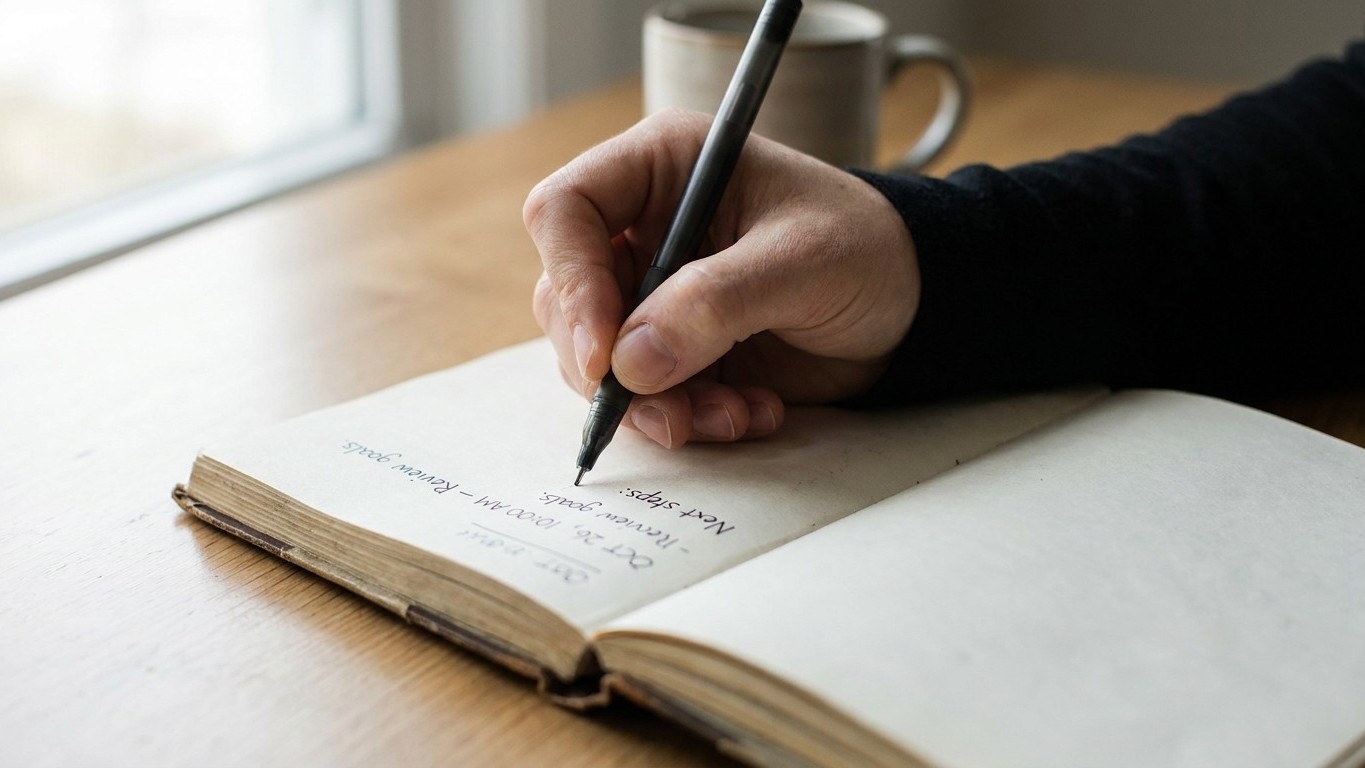 On s'obstine tous à attendre d'être motivés pour bouger, alors que deux précisions notées la veille suffisent à nous sorti...